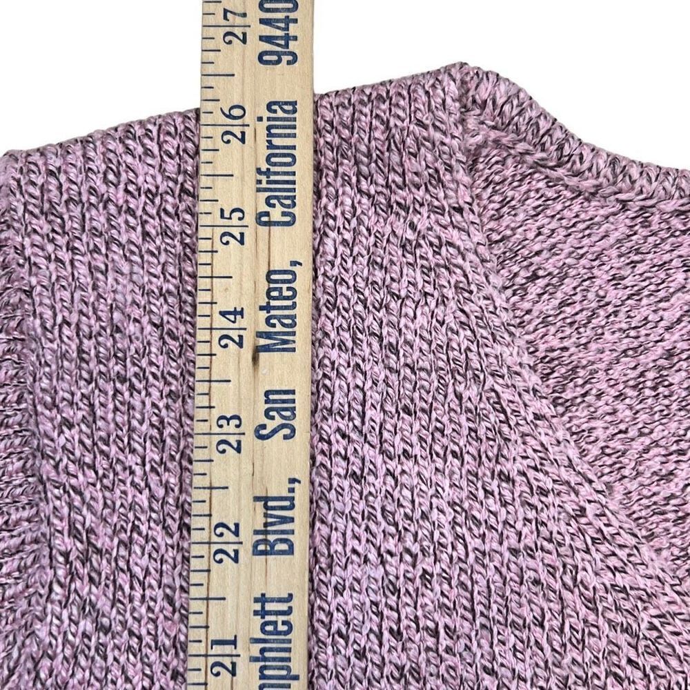 By Design Women's Knit V Neck Long Sleeve Pullover Sweater Heather pink Size 1X - Picture 8 of 9